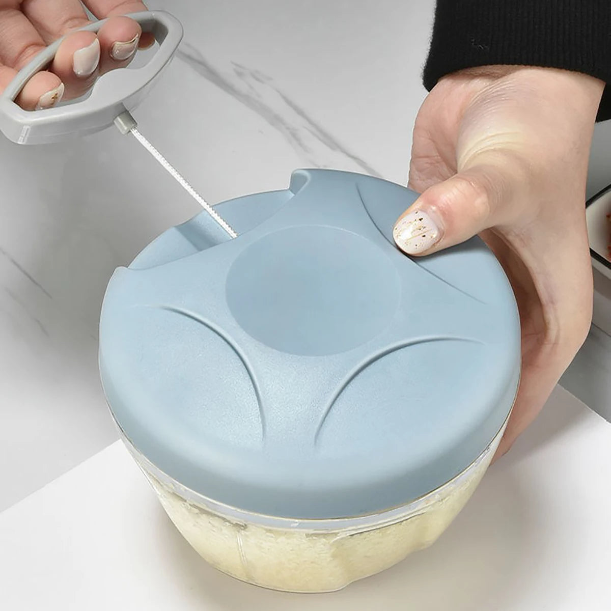 Manual Vegetable Chopper With String