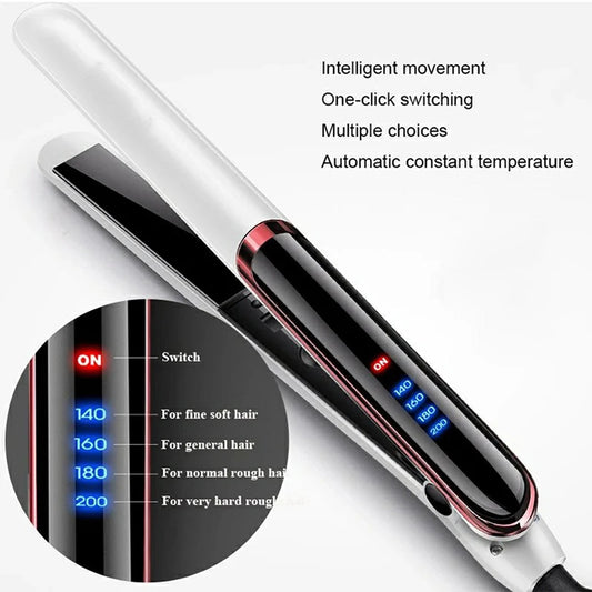 Professional Hair Straightener Ceramic Ionic Fast Heat-Up