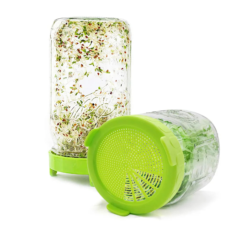 Safe Seeds Planting Sprouting Lid Bottles Mesh Cover