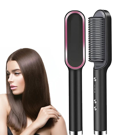 Sleek Glow Hair Straightening Brush