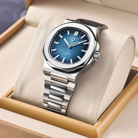 PP Silver With Green Dial With Date
