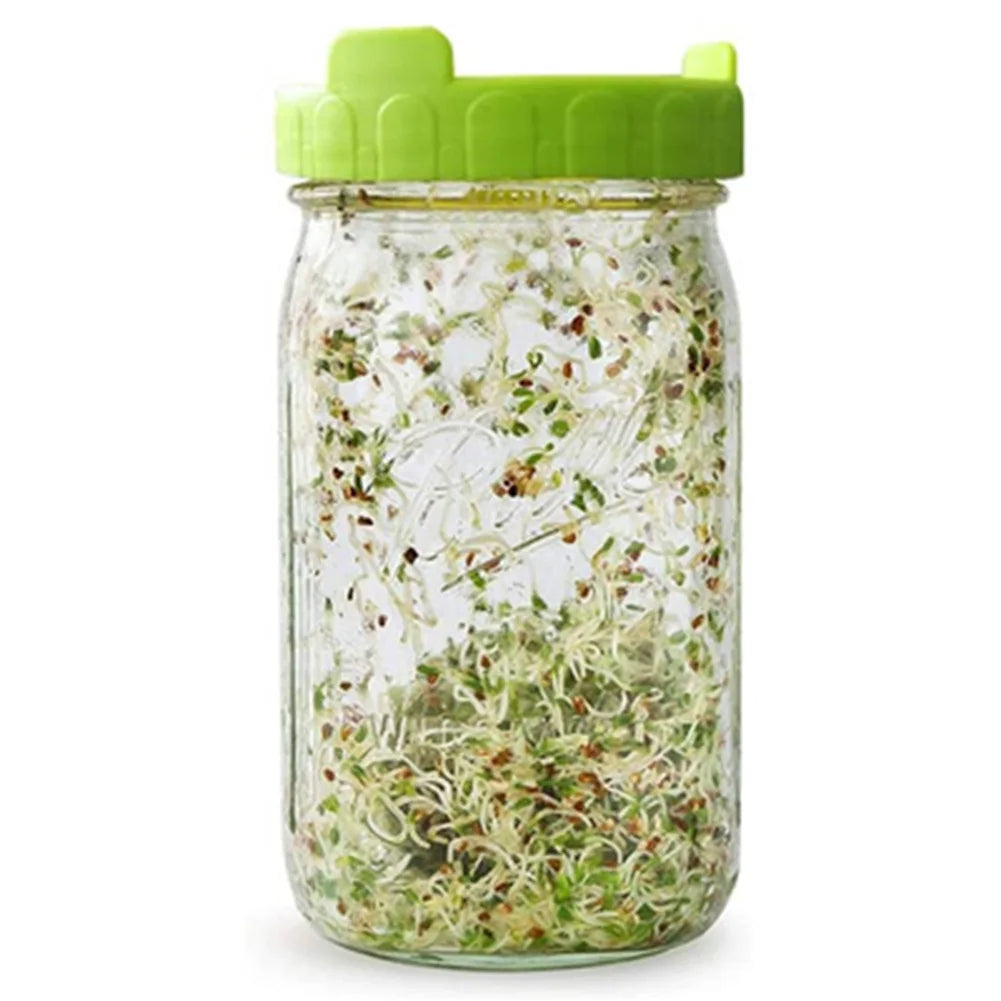 Safe Seeds Planting Sprouting Lid Bottles Mesh Cover