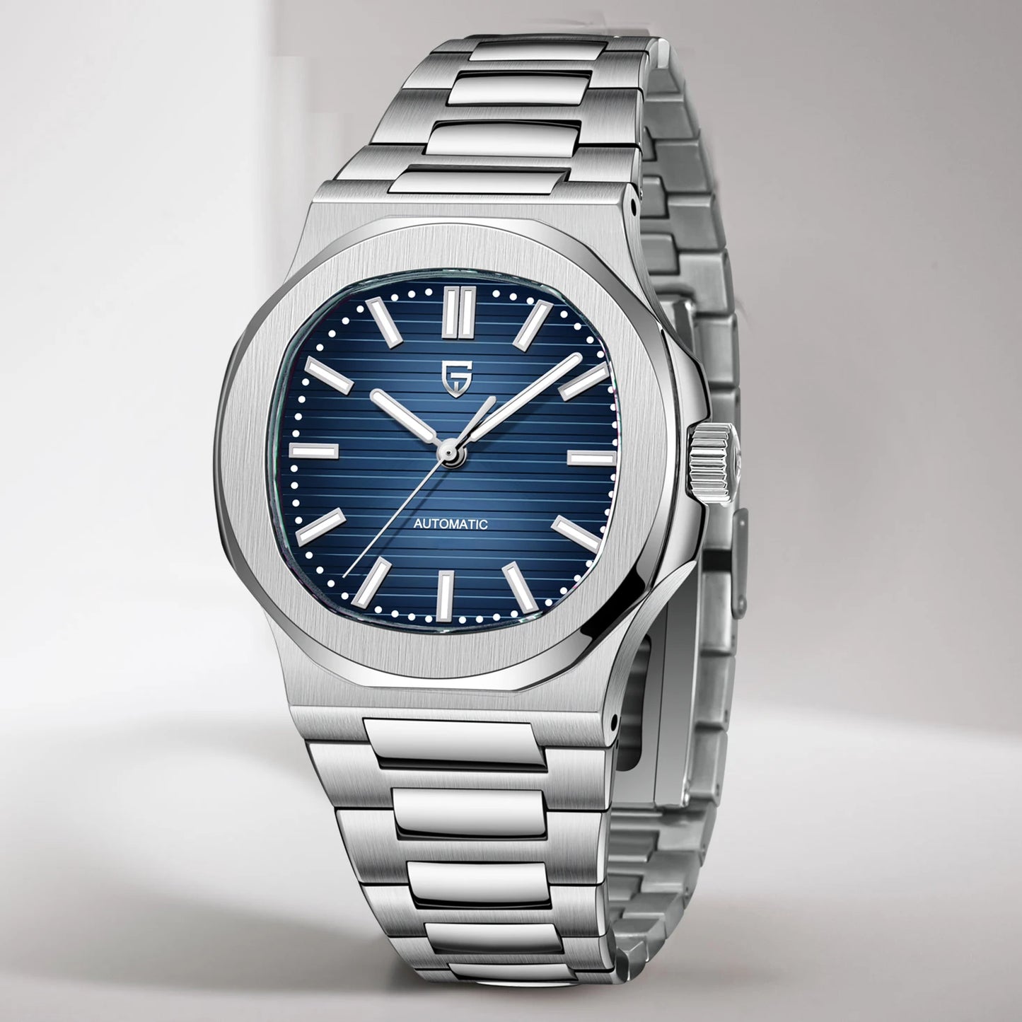 PP Silver With Green Dial With Date