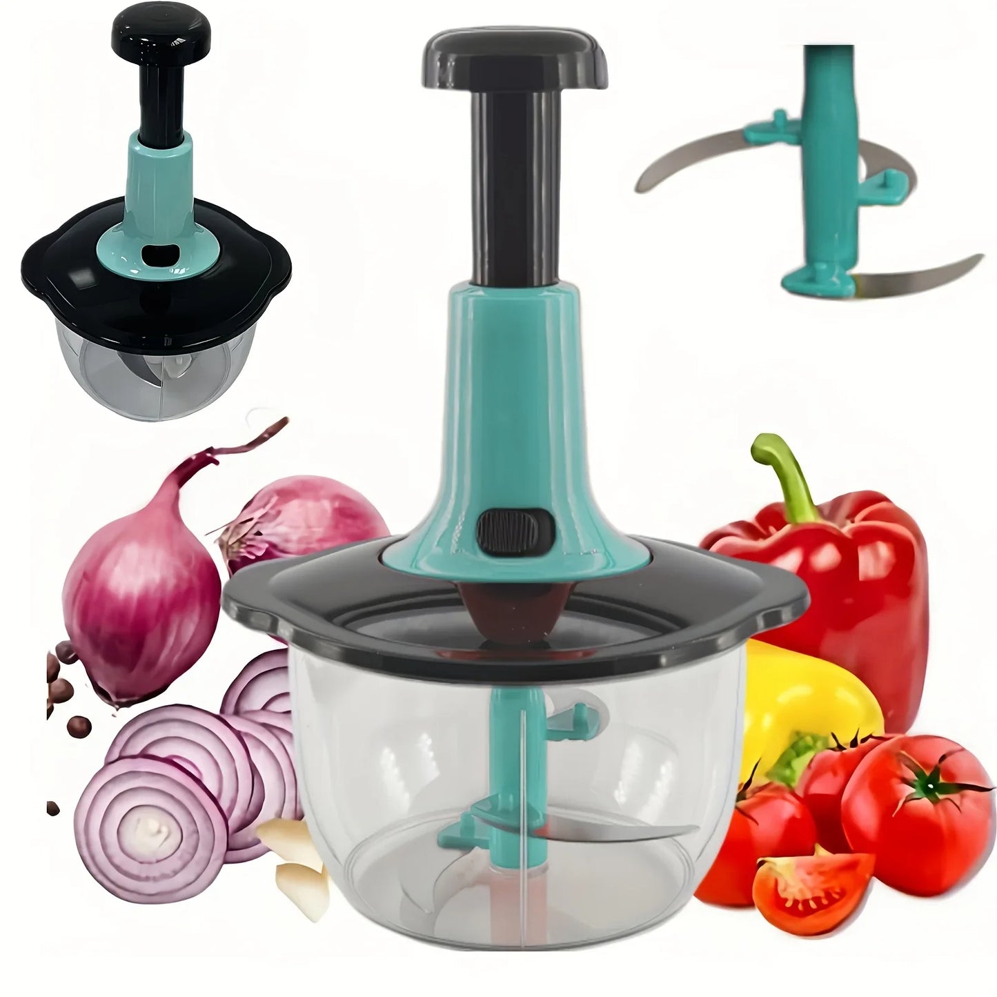 Manual Push Food Chopper