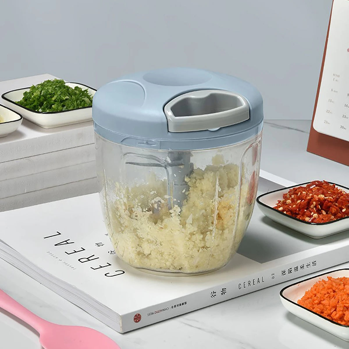 Manual Vegetable Chopper With String