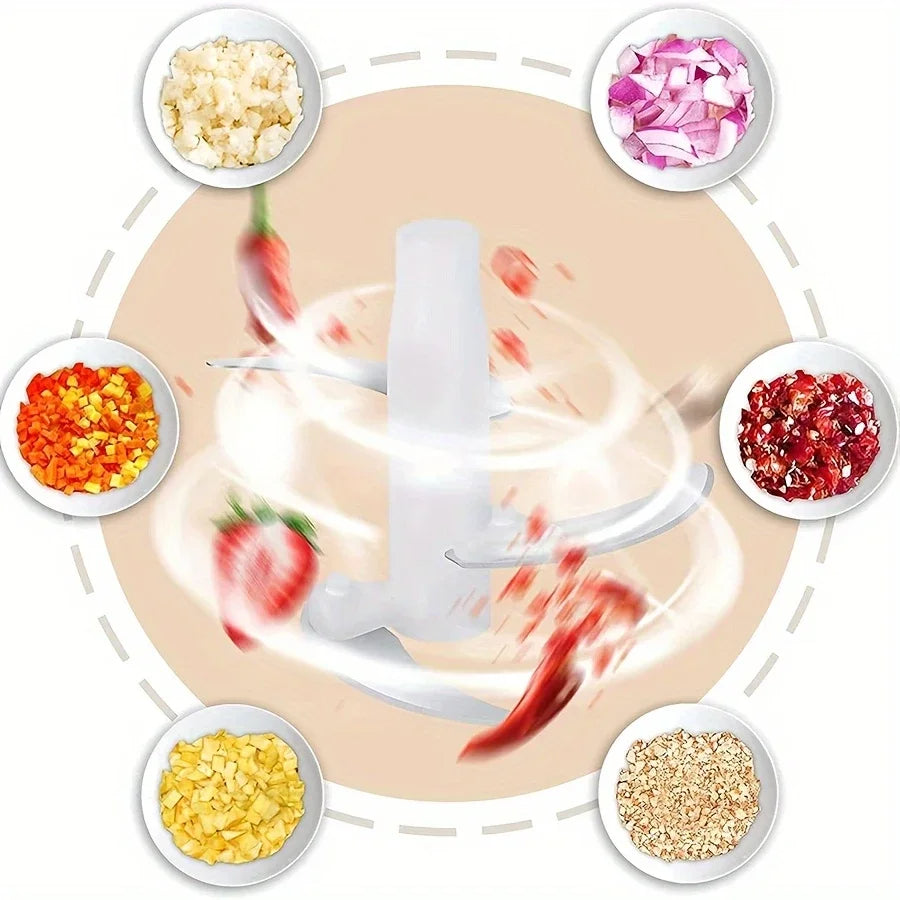 Manual Push Food Chopper
