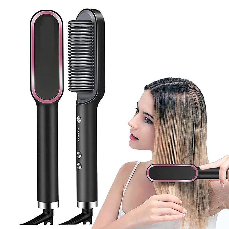 Sleek Glow Hair Straightening Brush